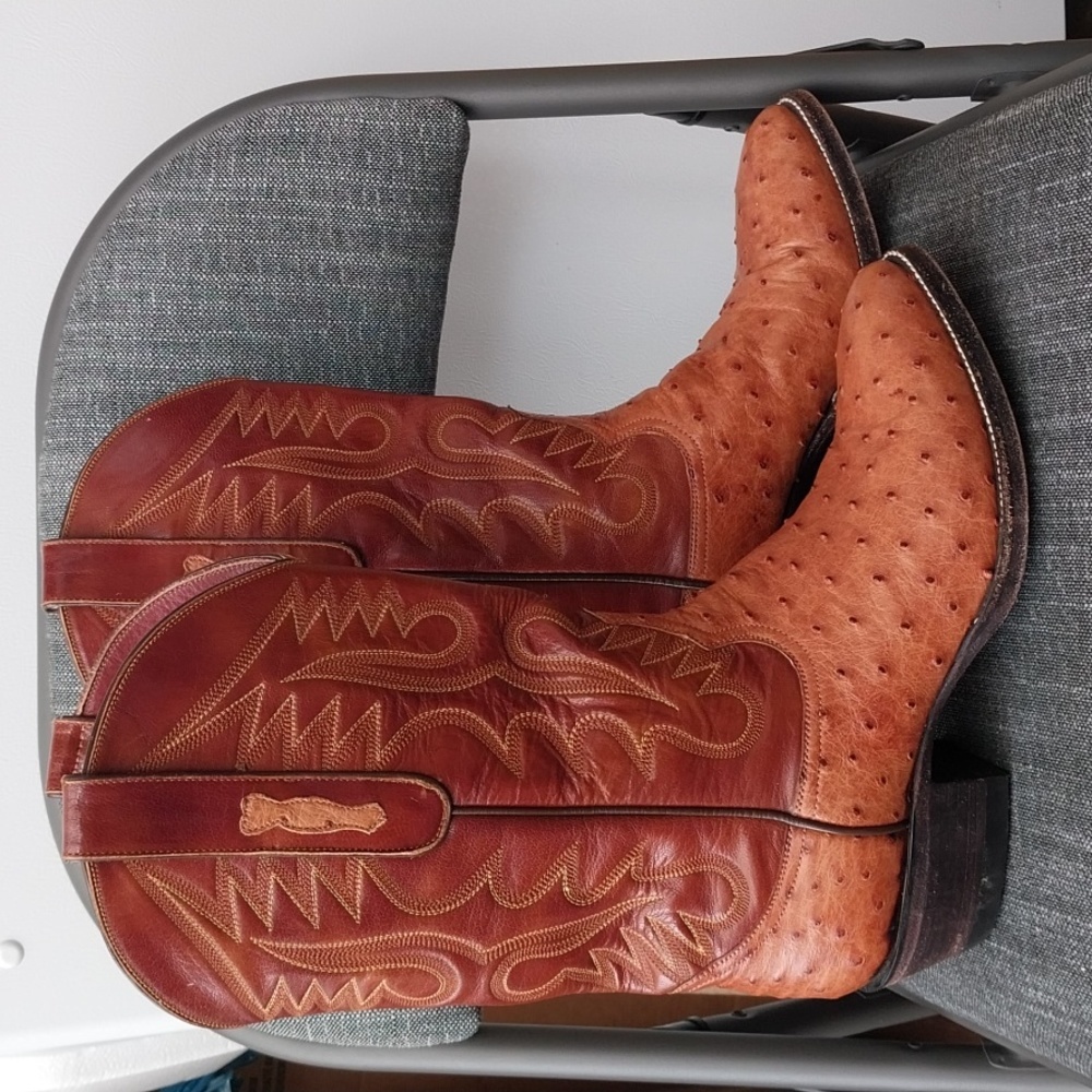 Delta OIL RESISTANT Women's Leather Textured Cowboy Boots